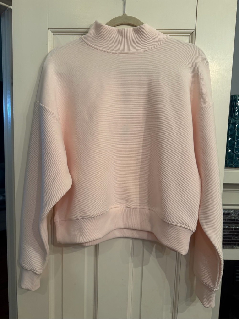 CALIA by Carrie Underwood Light Pink Mock Neck Sweater NWT